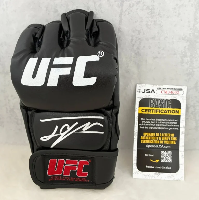 Ilia Topuria Signed UFC Glove JSA COA