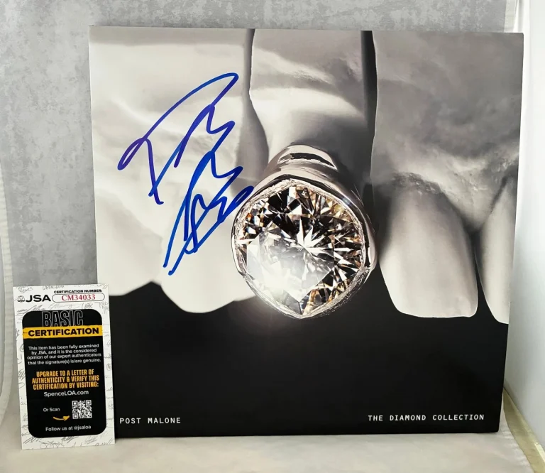 Post Malone Signed Vinyl LP Album The Diamond Collection JSA COA
