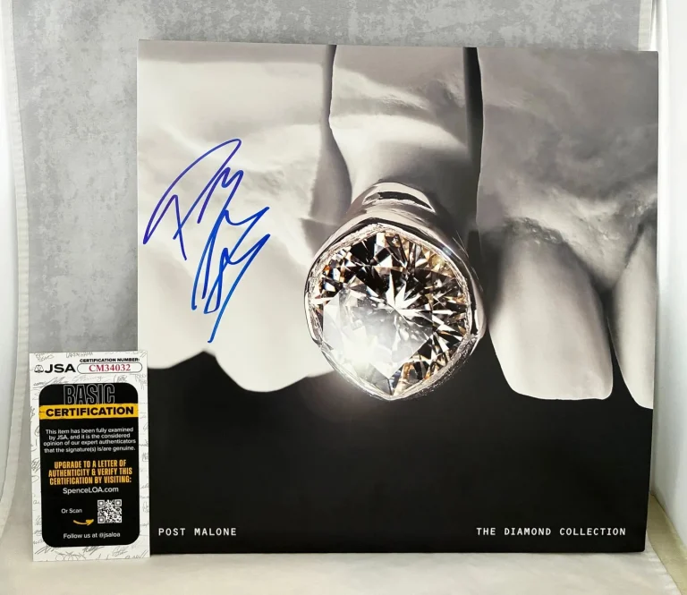 Post Malone Signed Vinyl LP Album The Diamond Collection JSA 2 COA