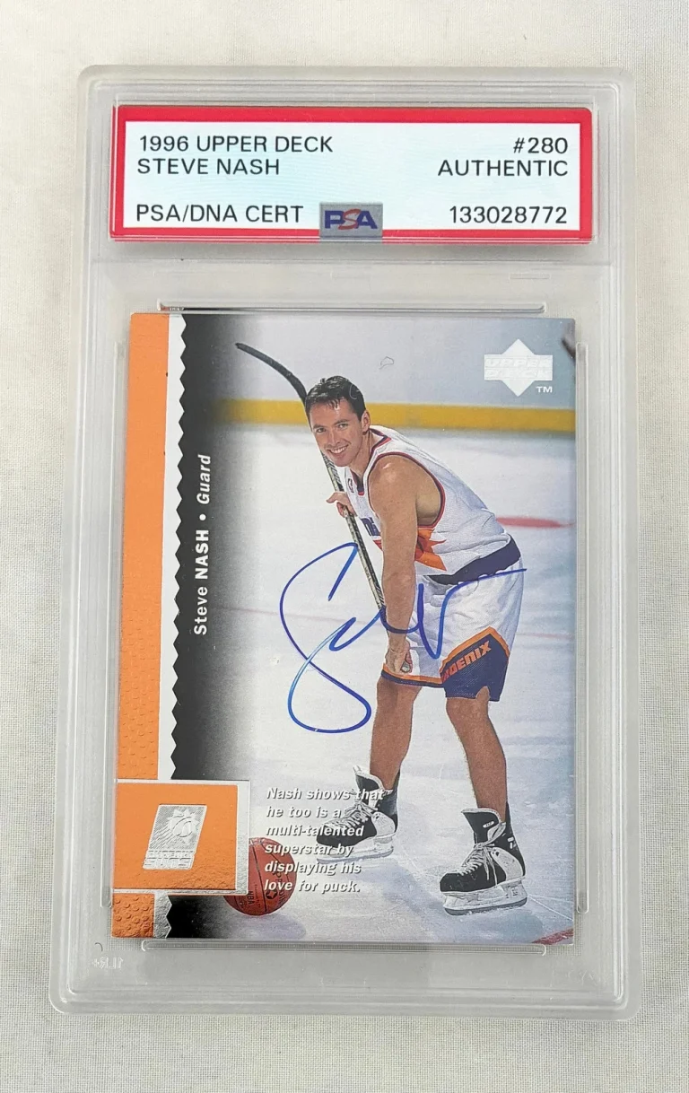 Steve Nash Signed Rookie Card 1996 Upper Deck #280 PSA/DNA COA