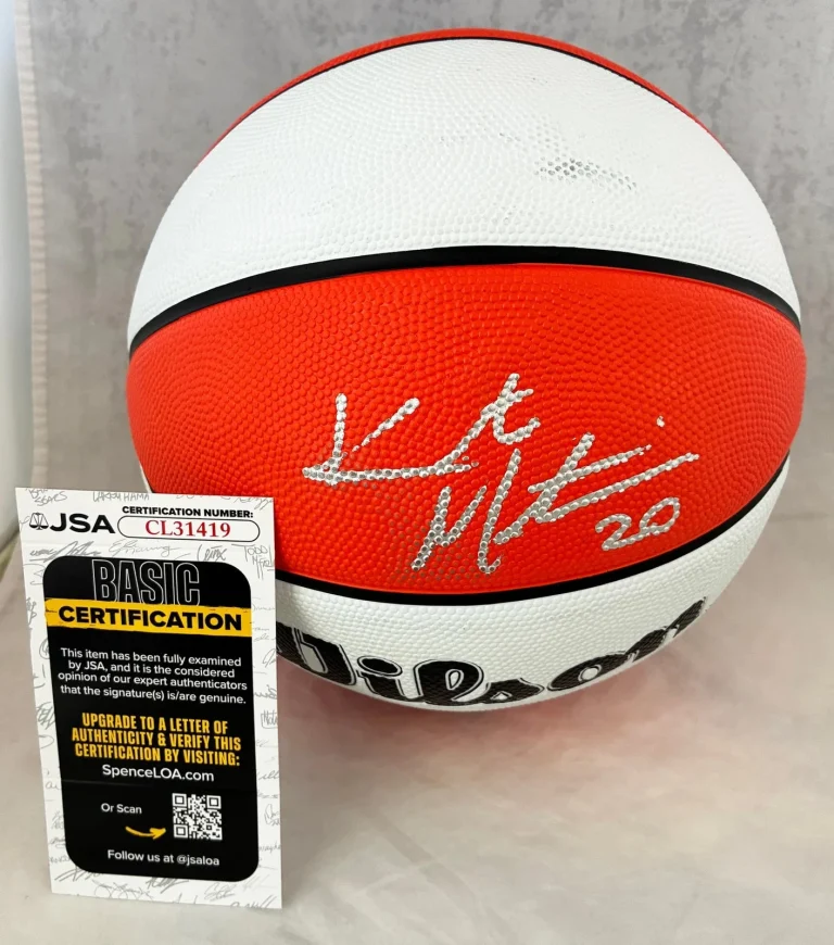 Kate Martin Signed Basketball WNBA Los Angeles Sparks JSA COA