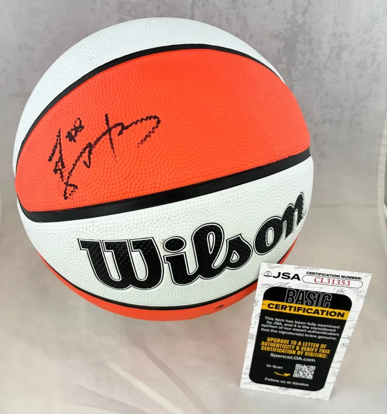Li Yueru Signed Basketball WNBA Dallas Wings JSA 1 COA