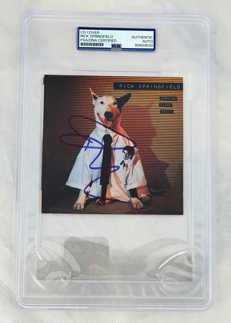 Rick Springfield Signed CD Cover Working Class Dog PSA/DNA COA