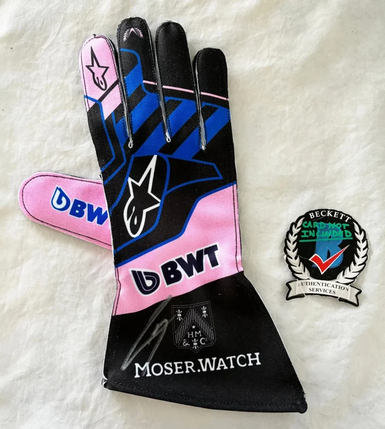 Pierre Gasly Signed Racing Glove Alpine Formula 1 F1 Beckett BAS 3 COA
