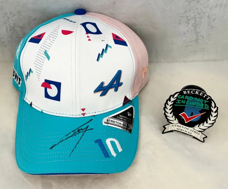 Pierre Gasly Signed Hat Alpine Formula 1 F1 Beckett BAS 1 COA