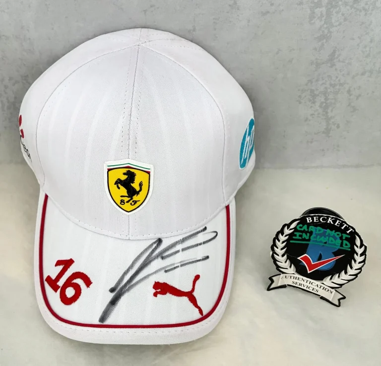 Charles Leclerc Signed Hat Ferrari Formula 1 F1 Beckett BAS 2 COA