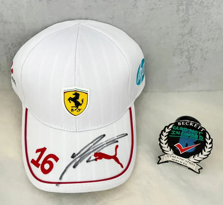 Charles Leclerc Signed Hat Ferrari Formula 1 F1 Beckett BAS 3 COA