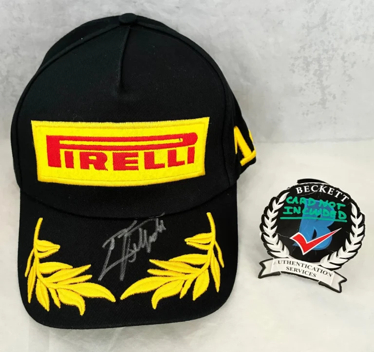 Emerson Fittipaldi Signed Hat Pirelli McLarenFormula 1 F1 Beckett BAS COA