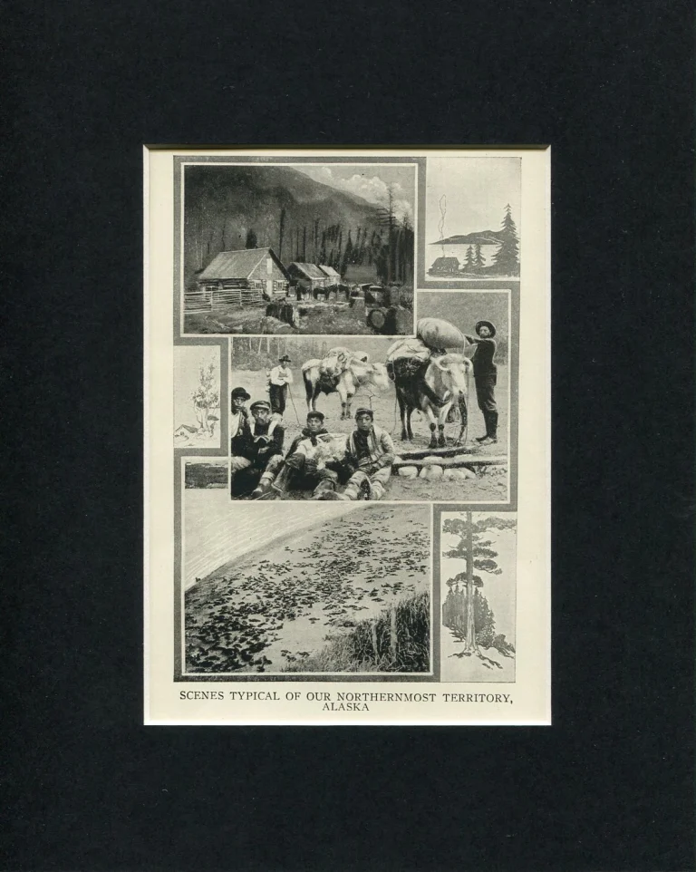 Typical Scenes Of Alaska Alaskan Northernmost Territory Original Book Photo