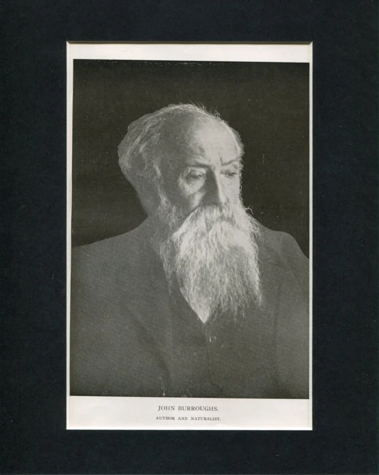 John Burroughs Famous Essayist Naturalist Author Original Book Photo Display