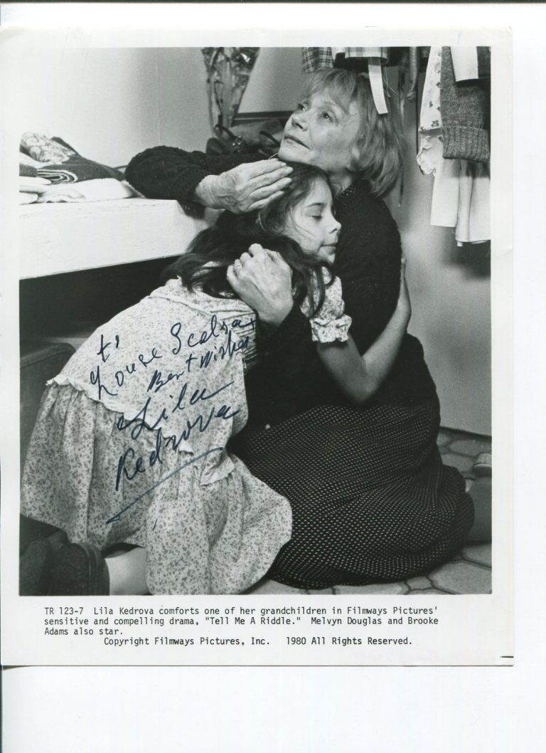 Lila Kedrova Tell Me A Riddle Signed Autograph Photo