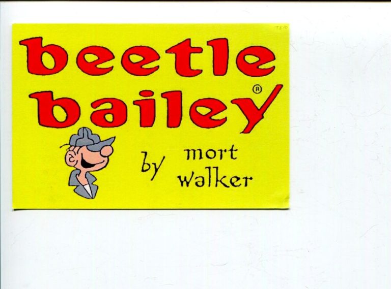 Mort Walker Beetle Bailey Artist Cartoonist Signed Autograph Photo