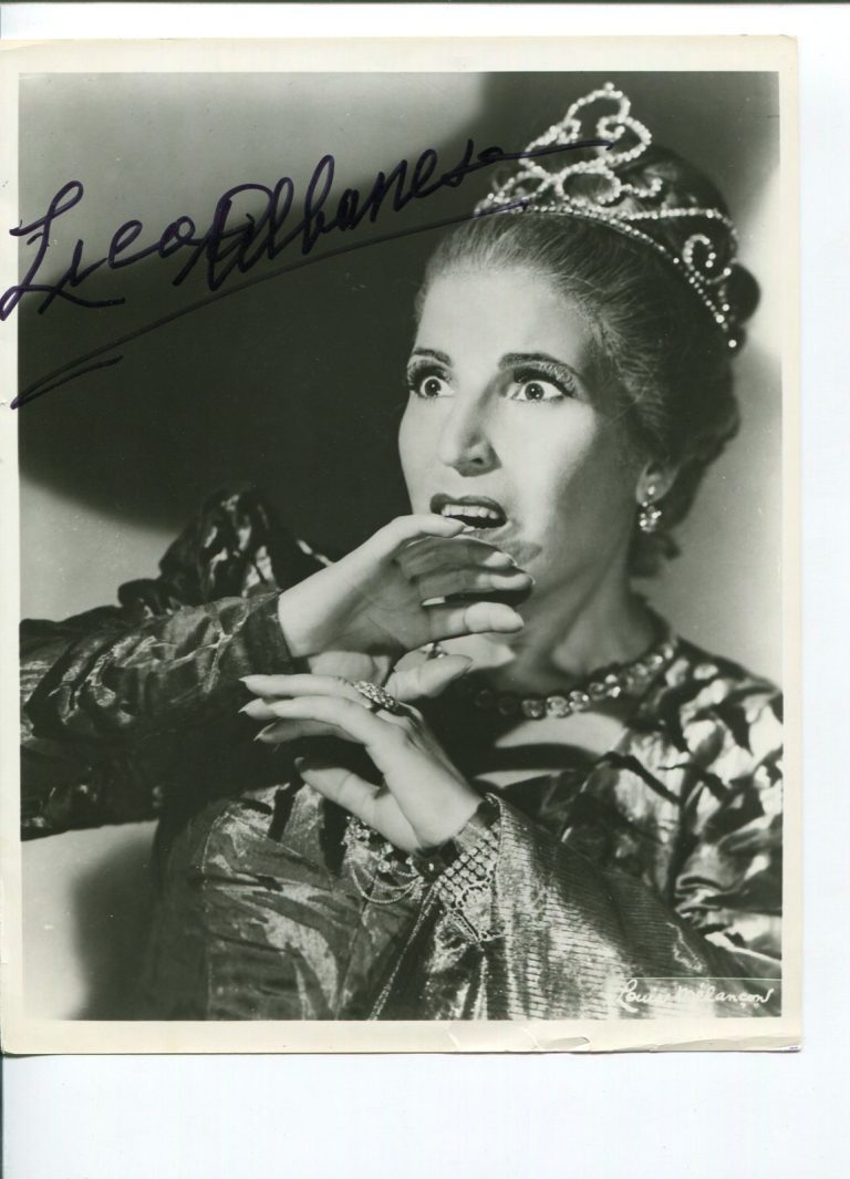 Licia Albanese Opera Soprano Singer Signed Autograph Photo