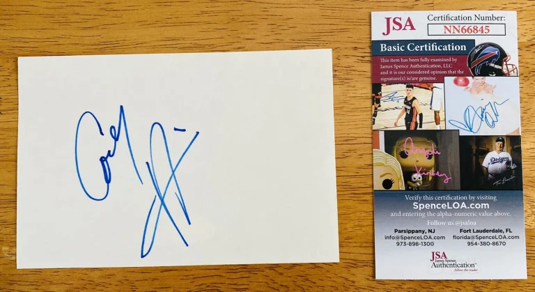 Corey Haim Signed Autographed 4x6 Card JSA Certified Lost Boys License To Drive