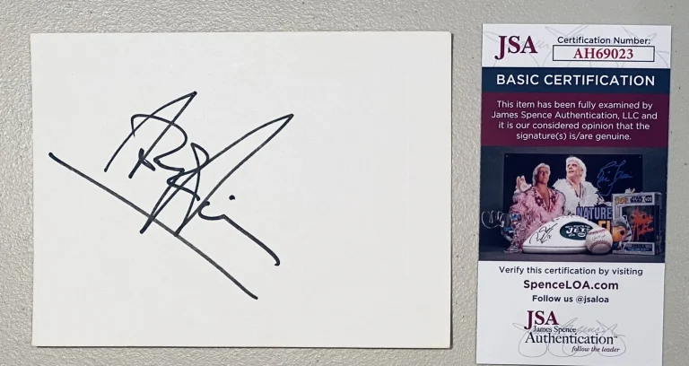 Anthony Perkins Signed Autographed 4.5 x 6 Card JSA Cert Psycho