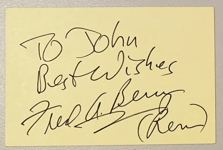 Fred Berry Signed Autographed 4x6 Card BAS Beckett Cert Rerun What’s Happening!!