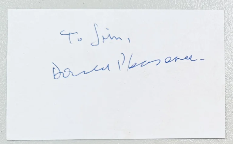 Donald Pleasence Signed Autographed 3x5 Card SWAU Authenticated Halloween