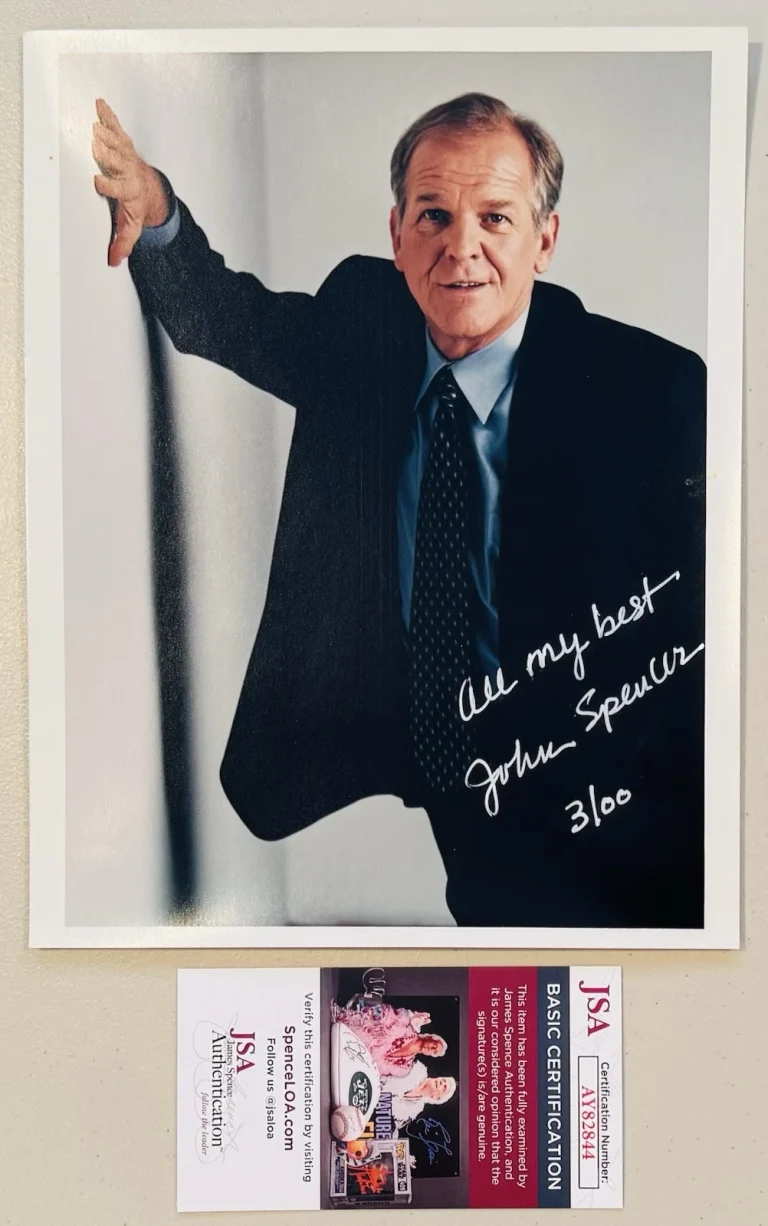 John Spencer Signed Autographed 8x10 West Wing Photo JSA Cert