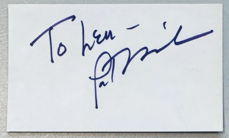 Pat Morita Signed Autographed 3x5 Card SWAU Authenticated Karate Kid Mr Miyagi