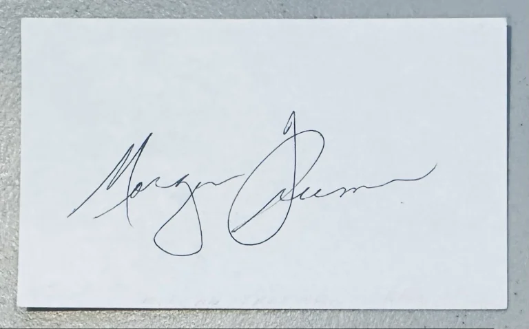 Morgan Freeman Signed Autographed 3x5 Card SWAU Authenticated Shawshank 2