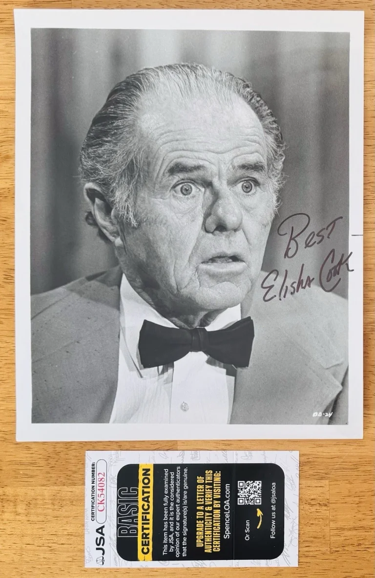 Elisha Cook Jr Signed Autographed 8x10 Photo JSA Cert The Maltese Falcon Shane