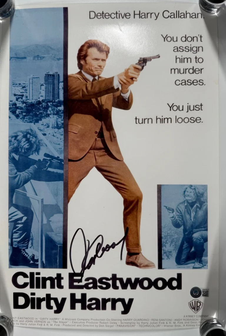 Clint Eastwood JSA Signed Autograph 12 x 18 Photo Dirty Harry