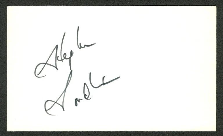 Stephen Sondheim Signed Autographed 3x5 Card Beckett BAS Letter West Side Story