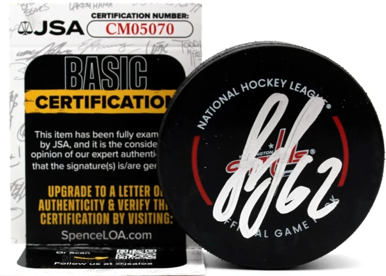Ilya Protas Signed Washington Capitals Hockey Game Puck w/JSA COA CM05070