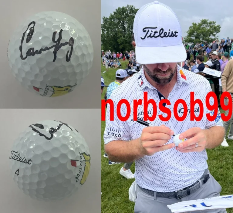 CAMERON YOUNG SIGNED AUTOGRAPH TITLEIST MASTERS GOLF BALL w/EXACT PROOF & COA