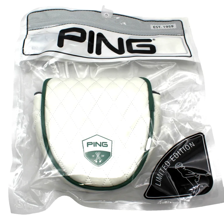 Brand New Ping Limited Edition Golf White Heritage Green Mallet Putter Cover