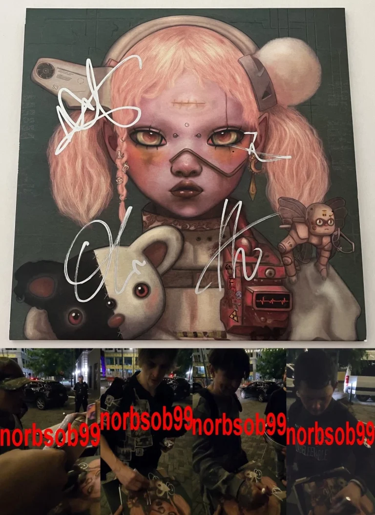 BRING ME THE HORIZON OLI SYKES +3 SIGNED POST HUMAN NEXT GEN VINYL w/EXACT PROOF