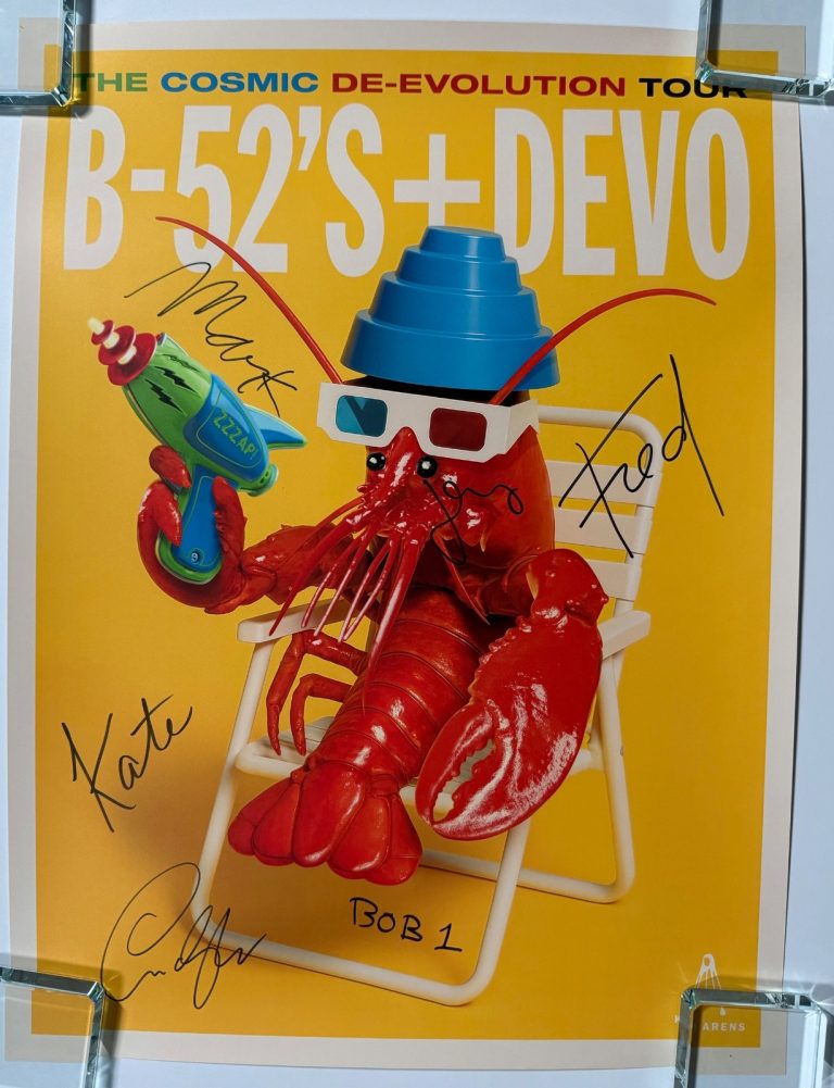 Devo B-52's JSA Signed Autograph Signed Concert Poster Lithograph