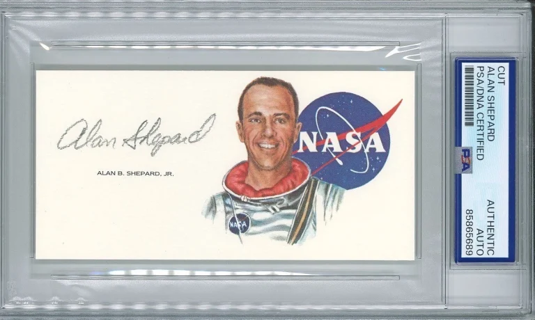 Alan Shepard Signed Cut Signature PSA/DNA Encapsulated Apollo 14 Moonwalker