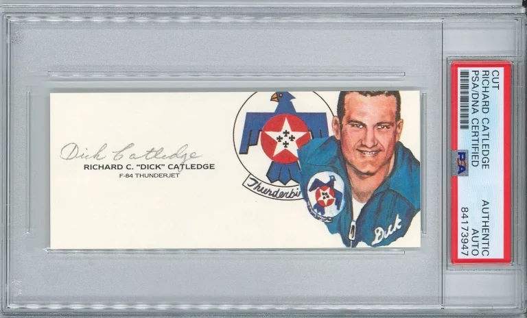 Richard Catledge Signed Cut Signature PSA/DNA Thunderbird One GOE