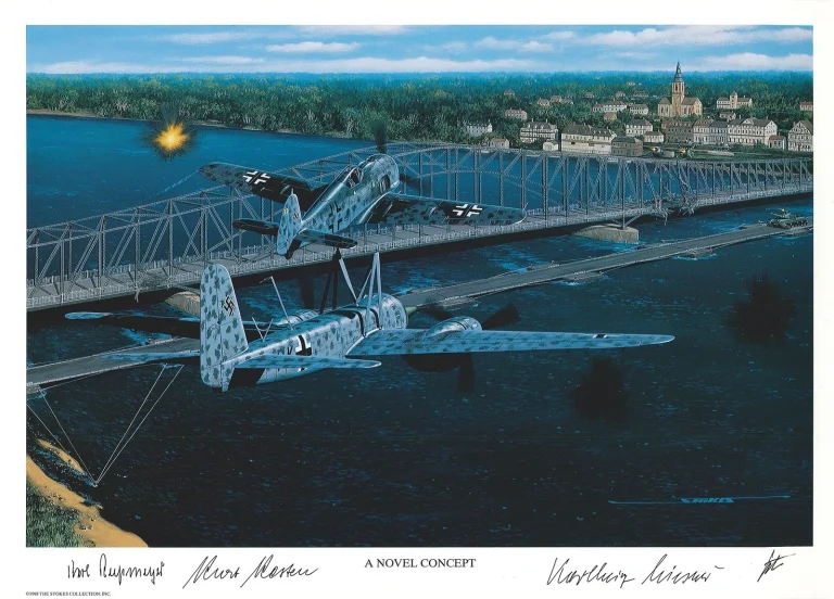 Kurt Kesten, Karl Rubmeyer, Karl-Heinz Wiesner Signed A Novel Concept Print AIV