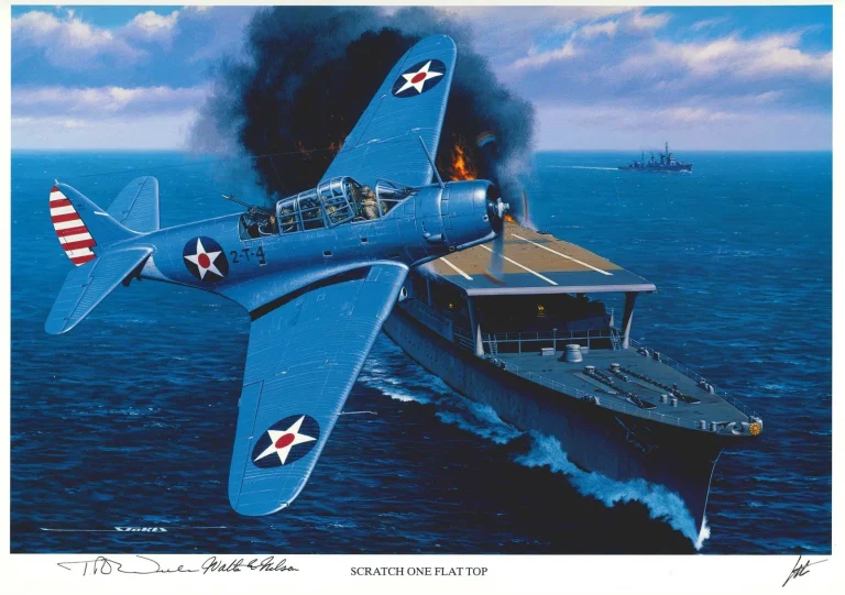 T.R. Wiebe Walter Nelson Signed Scratch One Flat Top Print Stan Stokes