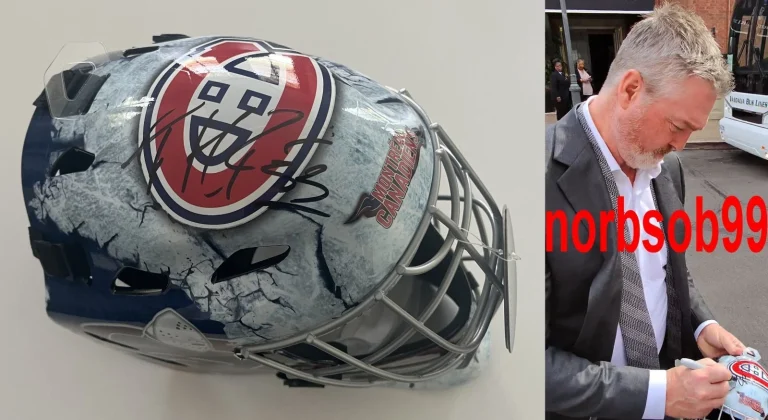 PATRICK ROY SIGNED MONTREAL CANADIENS F/S GOALIE MASK w/VIDEO PROOF BECKETT COA