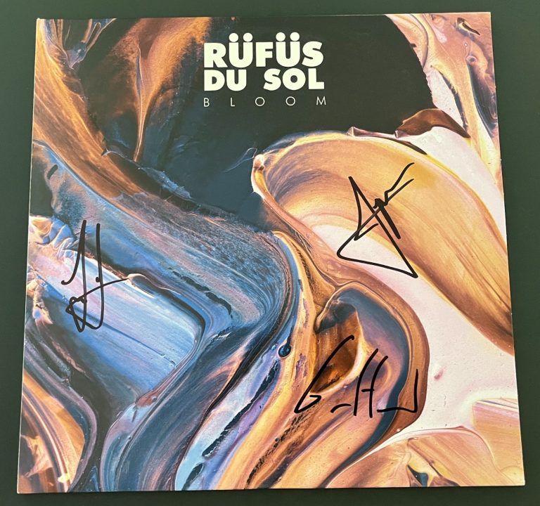 RUFUS DU SOL SIGNED AUTOGRAPH BLOOM VINYL RECORD ALBUM w/EXACT VIDEO PROOF COA