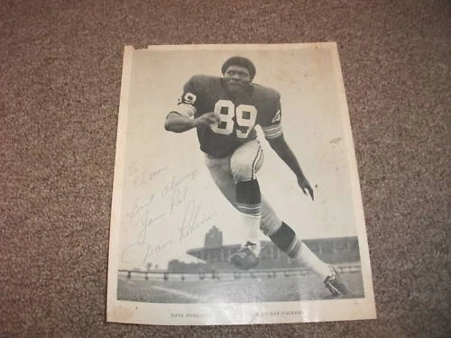 Dave Robinson Green Bay Packers Signed Autographed Football Photo Guaranteed