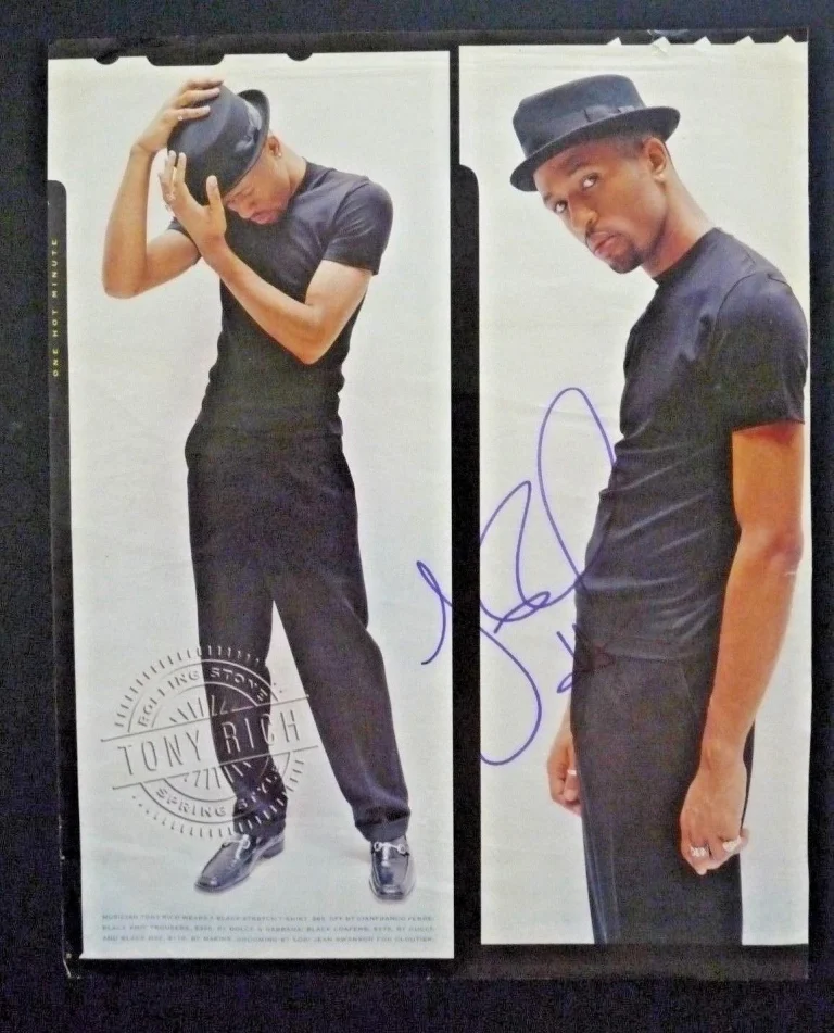 Tony Rich R&B Signed Autographed Magazine Page Photo Guaranteed F5