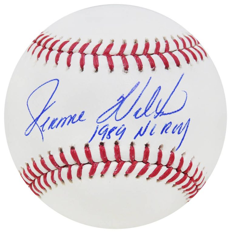 JEROME WALTON Signed Rawlings Official MLB Baseball w/1989 NL ROY - SCHWARTZ