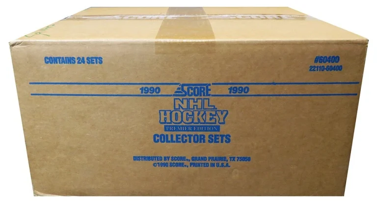 1990 Score Hockey Factory Sealed Set Case (24 Sets In Case) (Jagr/Lindros RC's)