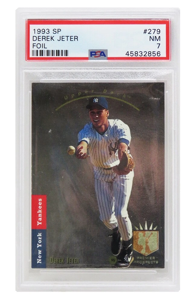 Derek Jeter (New York Yankees) 1993 SP Foil RC Rookie Card #279 (PSA 7 NM) (D)