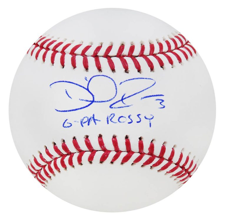 Cubs DAVID ROSS Signed Rawlings Official MLB Baseball w/G-Pa Rossy - SCHWARTZ