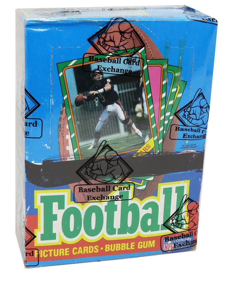 1986 Topps Football Wax Box BBCE Sealed Wrapped - 36 Packs (Rice, Young RC?) (C)