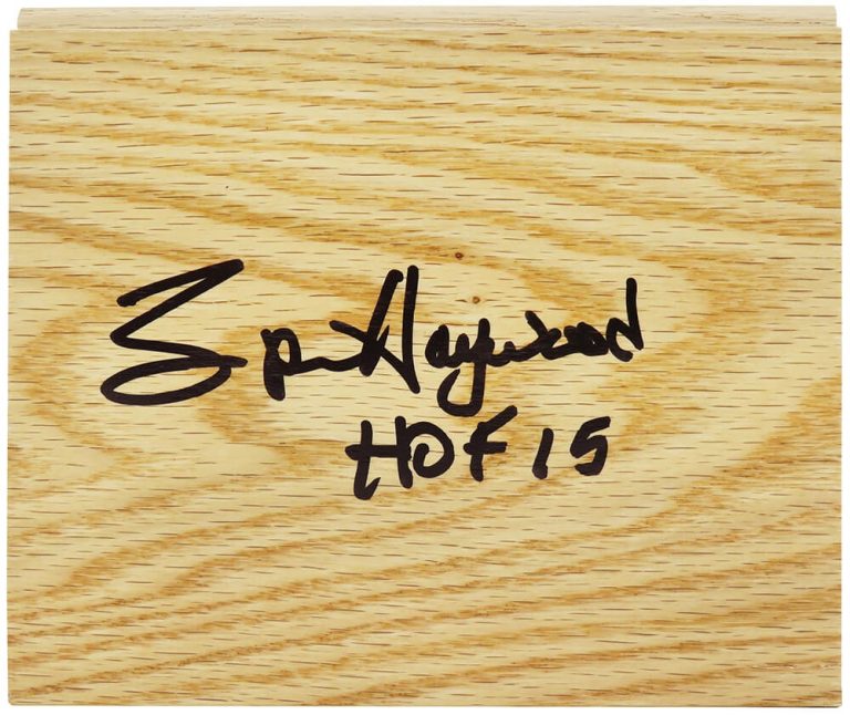 Spencer Haywood Signed 5×6 Floor Piece w/HOF'15 - (SCHWARTZ SPORTS COA)