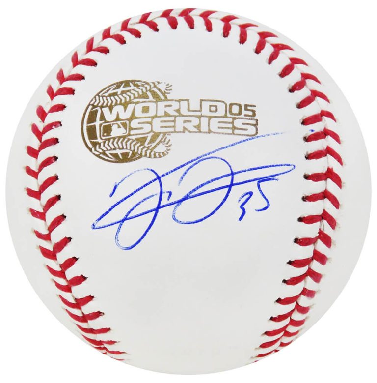 White Sox FRANK THOMAS Signed Rawlings 2005 World Series Baseball - SCHWARTZ