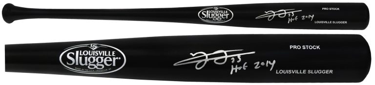 Frank Thomas Signed Louisville Slugger Black Baseball Bat w/HOF 2014 - (SS COA)