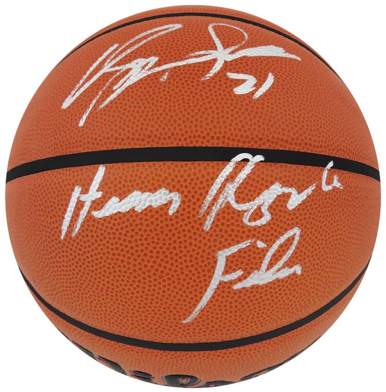 Dominique Wilkins Signed Wilson I/O NBA Basketball w/Highlight Film - (SS COA)