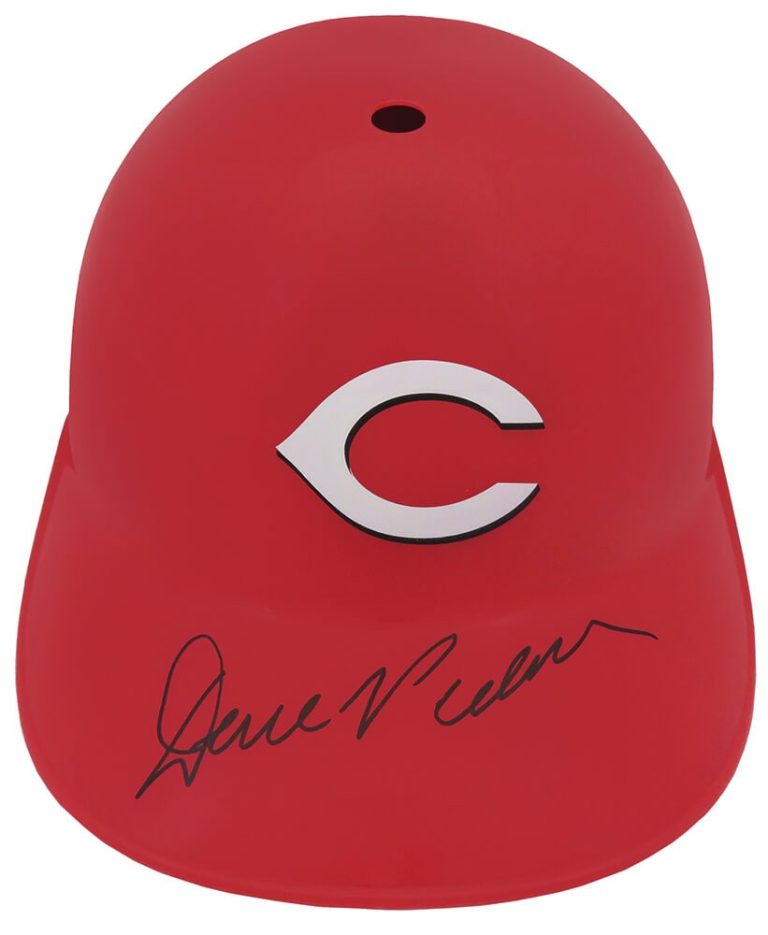 Dave Parker Signed Reds Replica Souvenir Batting Helmet - (SCHWARTZ COA)